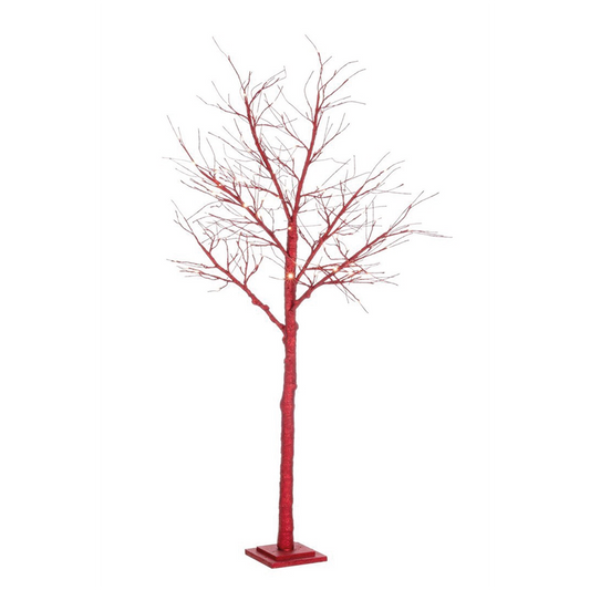 Red Timber Christmas tree H160 x Ø50 cm