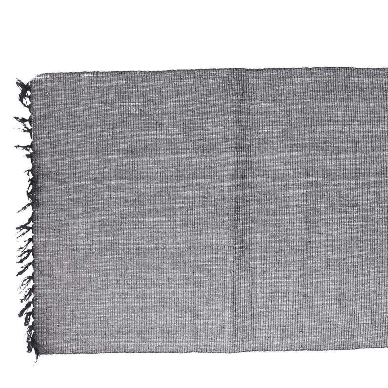 Rectangular placemat 35x50 cm in gray recycled cotton Basic Line