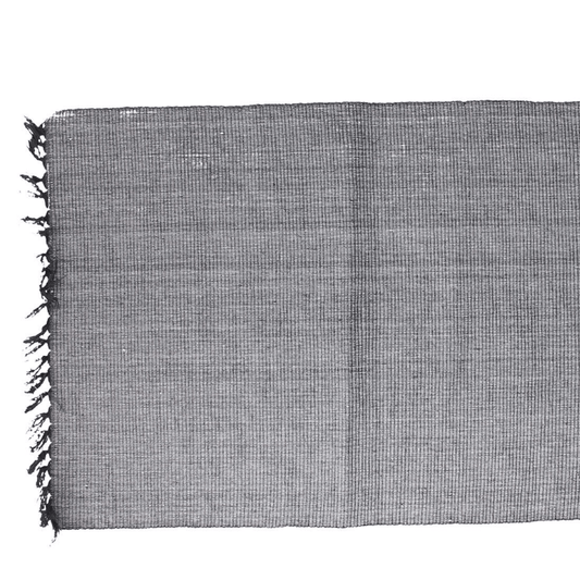 Mantel individual rectangular 35x50 cm en algodón reciclado gris Basic Line