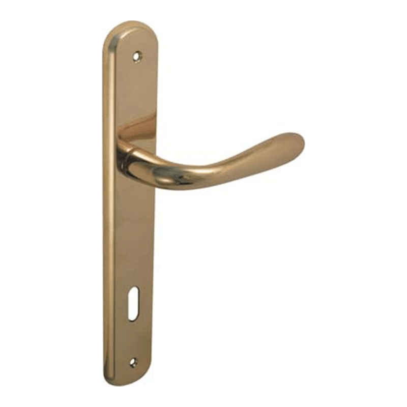 Drop Handle Brass Plate Hole Patent Zama Polished Brass Q8 I.Mm 90