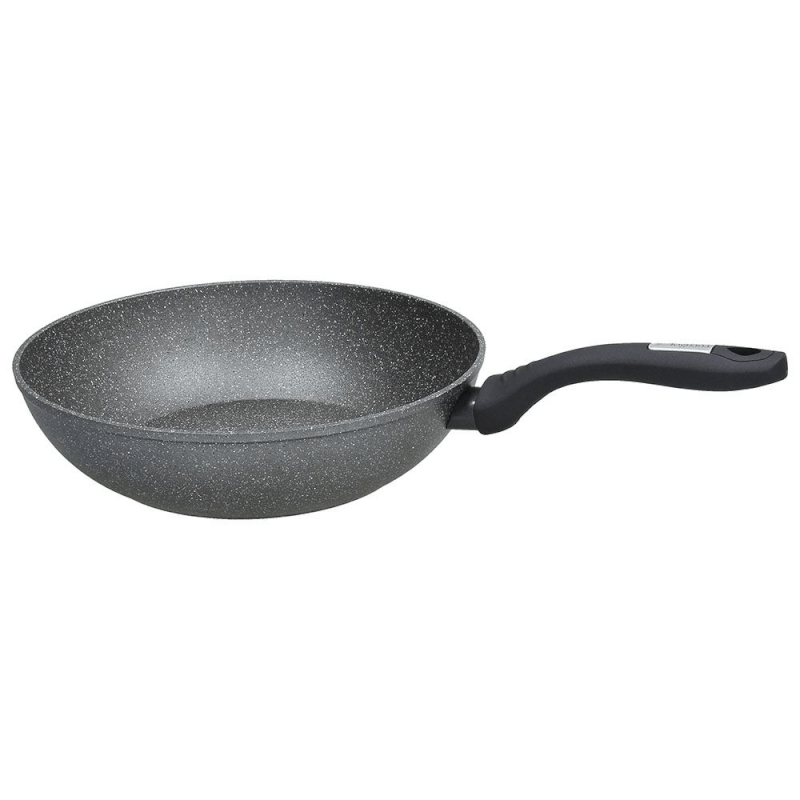 Mythos Wok 28 cm en aluminio gris