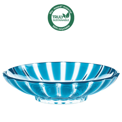 Guzzini Turquoise Turtleneck Fruit Bowl Centerpiece