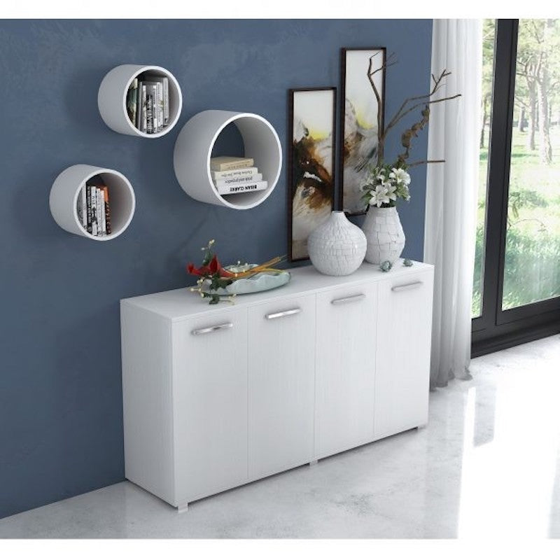 Multi-purpose cabinet Viareggio 180 white