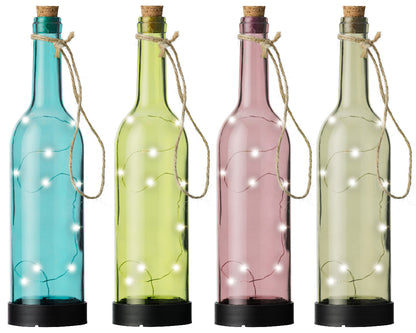 Botellas luminosas decorativas 30,5h cm