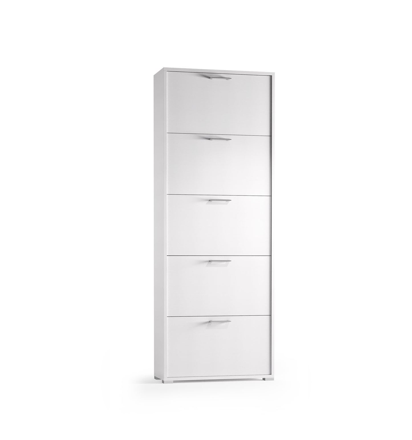 Shoe Rack With Five Doors For Up To 15 Pairs Of Shoes white