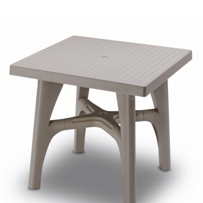 Intrecciato 80 x 80 cm demountable outdoor garden table