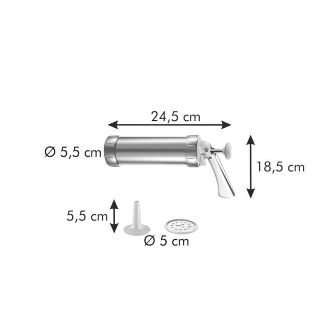 Pistola para galletas / decorador de pasteles Delicia en metal