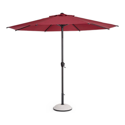 Rio-Regenschirm mit Gelenk 3 Meter Anthrazit und Burgund