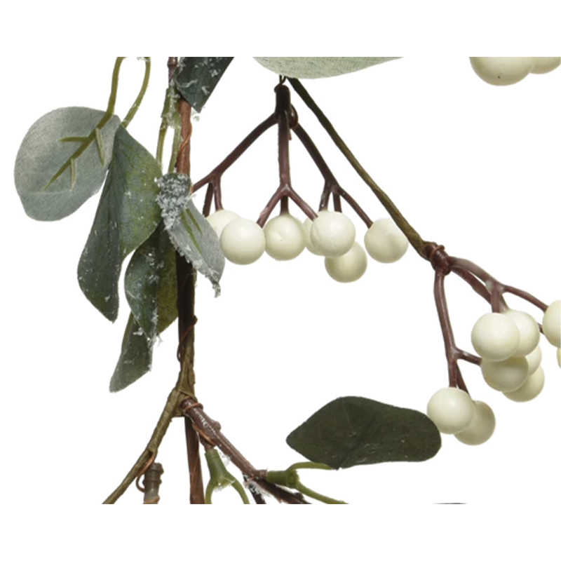 Garland with white berries 130 cm