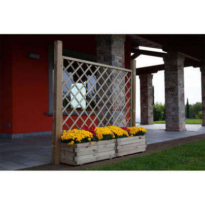 Sunflower composition Planter with grating