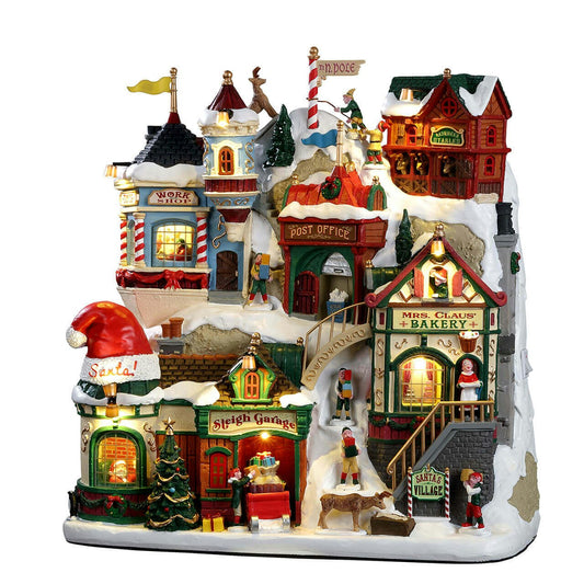 Santa Claus village 26x26x9.5 cm