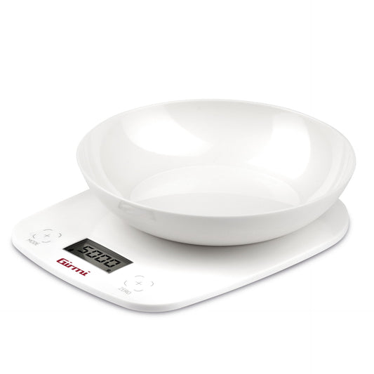 Libra of electronic kitchen with bowl - measurement 1 gr / 5 kg - LCD display - dimensions 18 x 5.5 x 21 cm