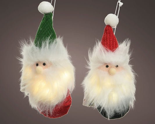 Santa Claus with 6x5x17 cm lights assorted