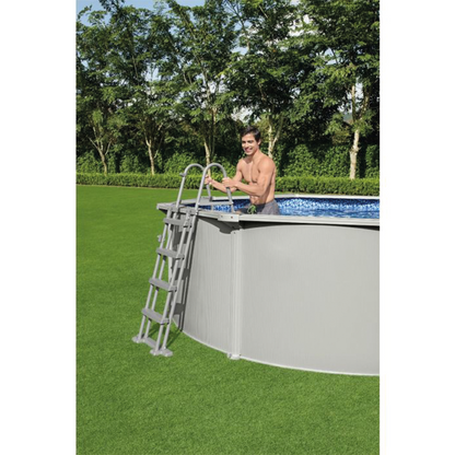 Piscina elevada redonda Hydrium 460x120 cm gris