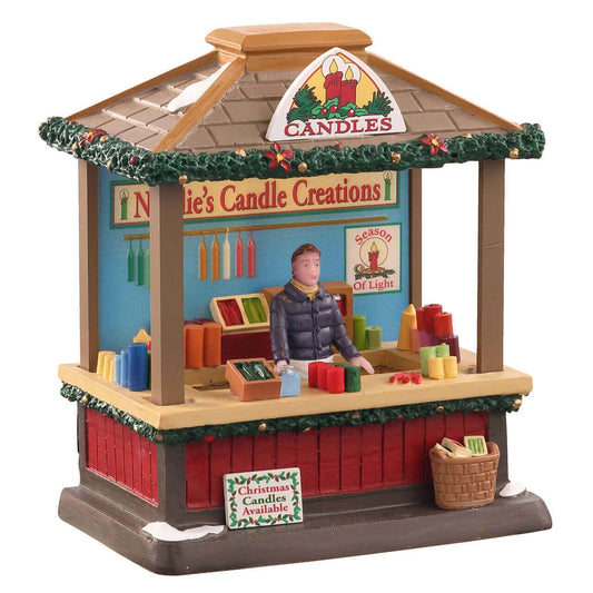 Lemax Christmas candles - Festive atmosphere for your Christmas village - 14.2 x 10.6 x 8.5 cm