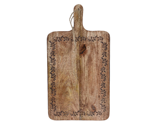 Mango wood cutting board 25x46xh2cm