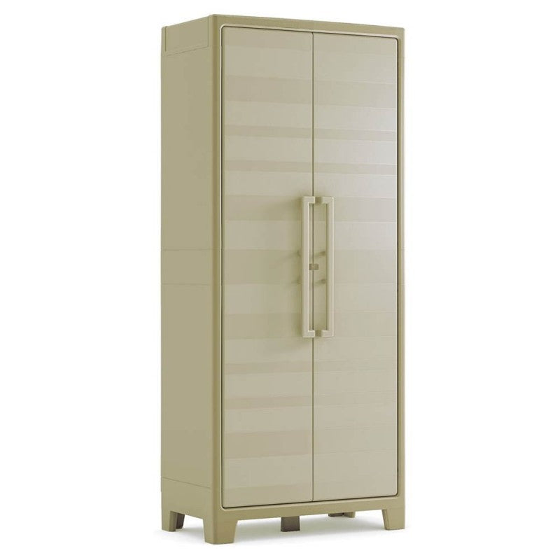 Hoher sandbeige Kleiderschrank 80x44x182 cm Gulliver