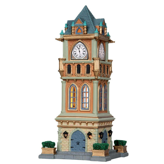 Municipal clock tower 27.5 x 12.3 x 12.3 cm