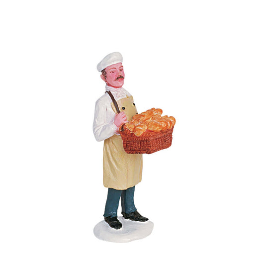 Polyiresin decoration for Christmas village - Lemax bread delivery (6.7 x 2.7 x 2.5 cm)