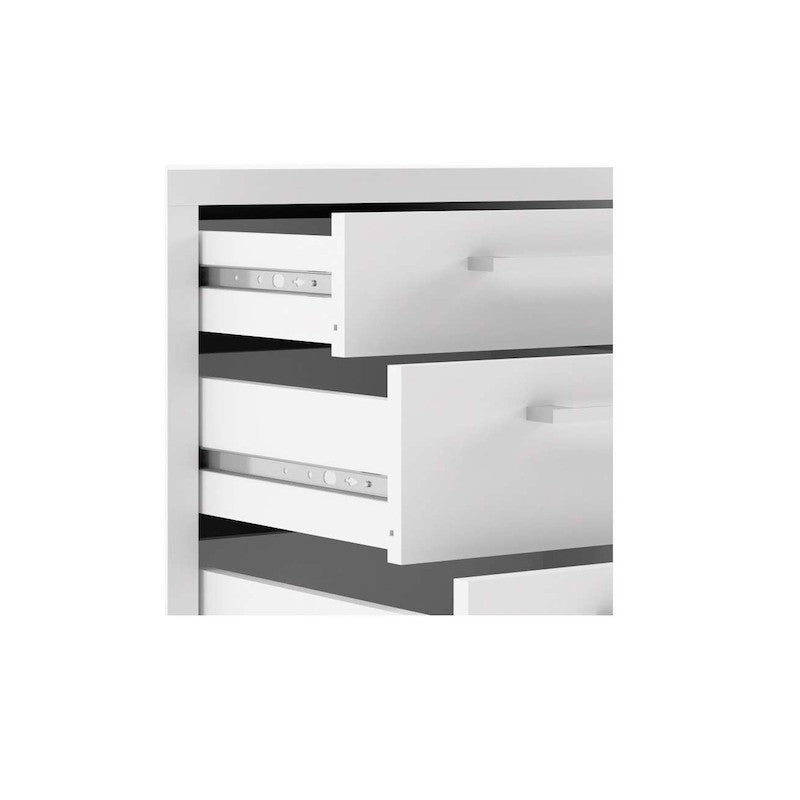 Olmo office drawer with 3 drawers and lock - Dimensions 57x40x55 cm