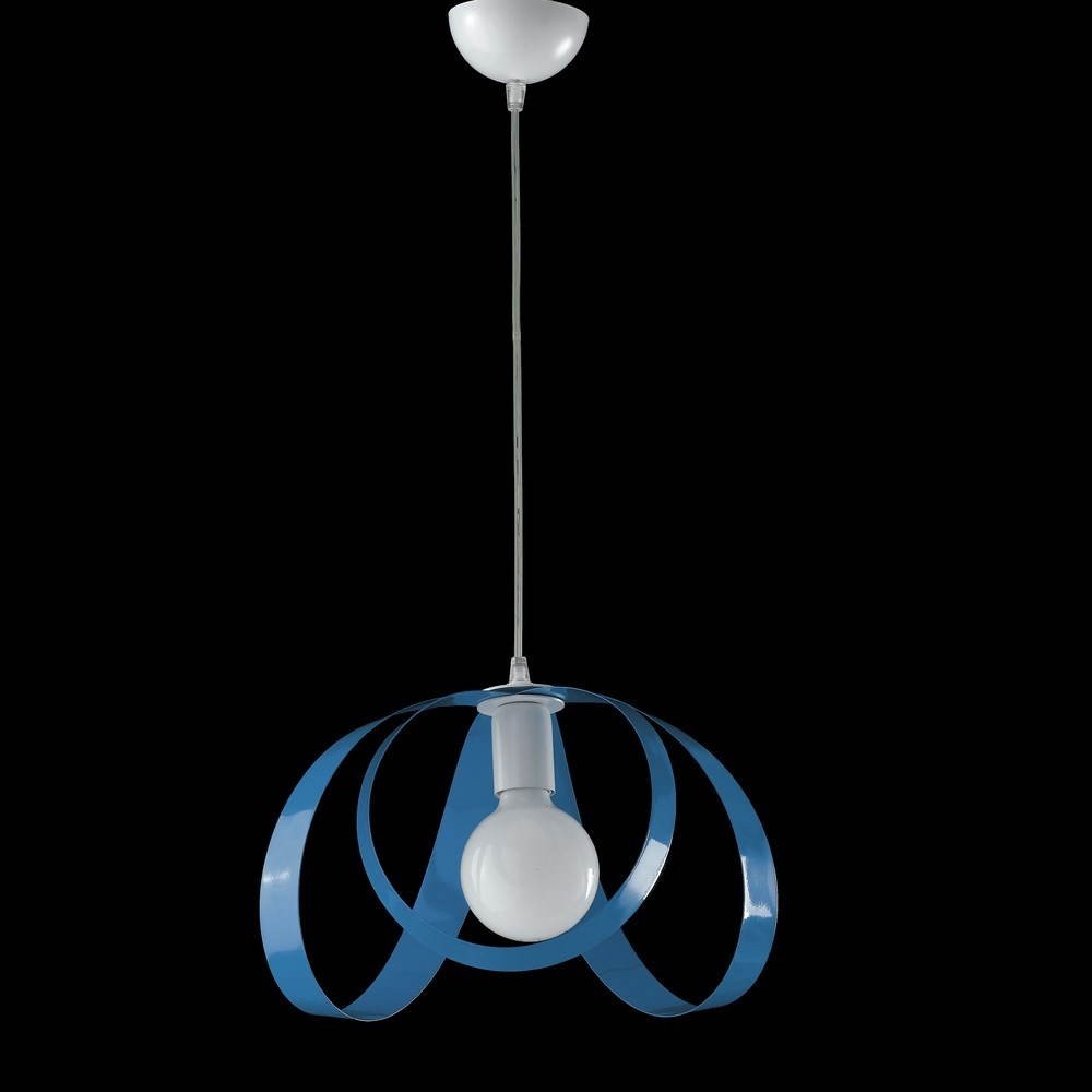 Modern blue chandelier Piovra Bonetti - diameter 34x74h cm