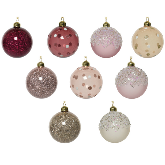 Christmas ball in different colors Ø8 cm