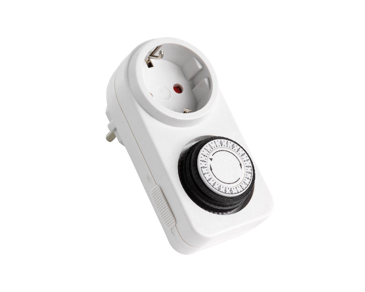 TIMER 24 PVC White internal 7.2x7,2x11.5 cm