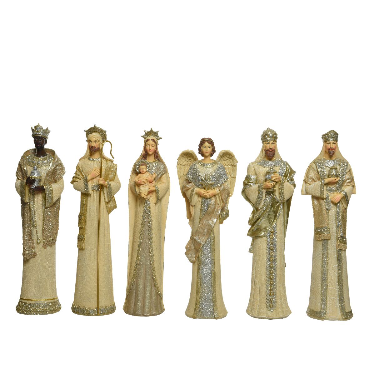 Set natività color crema 37,5 cm