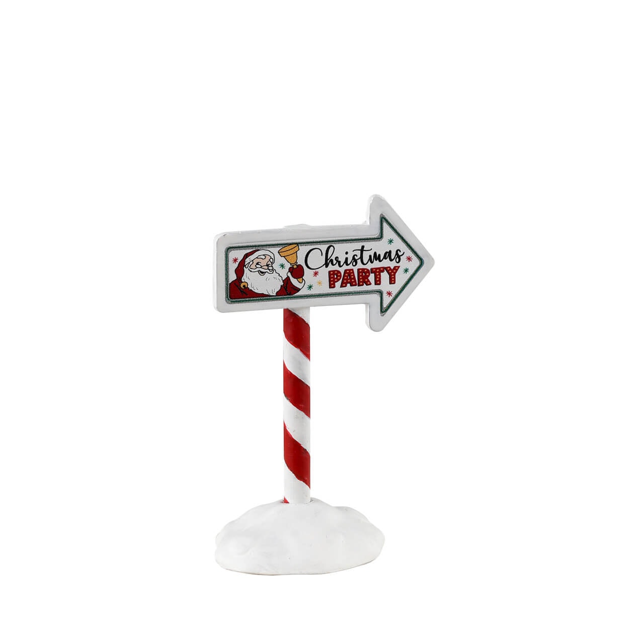 Sign for the Christmas party for Christmas Village - Dimensions: 7 x 5 x 3.1 cm